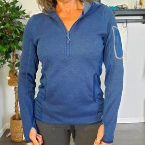 CABELA'S XPG Half-Zip Hooded Performance Sweater S